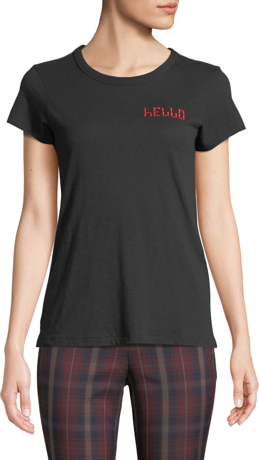 Rag & Bone Hello Crewneck Cotton Tee