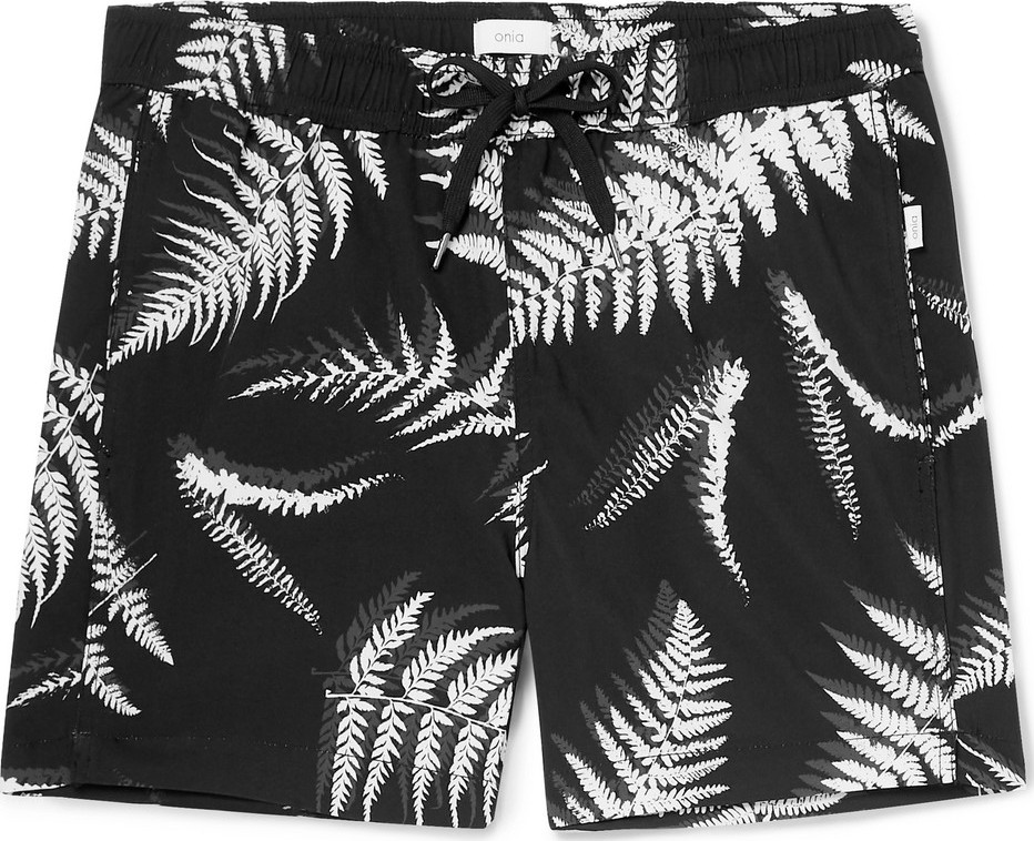 Onia Charles Short-Length Printed Swim Shorts
