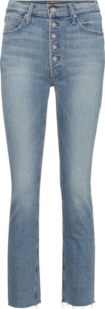 MOTHER Pixie Dazzler high-rise straight jeans