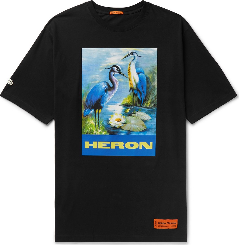 Heron Preston Oversized Printed Cotton-Jersey T-Shirt