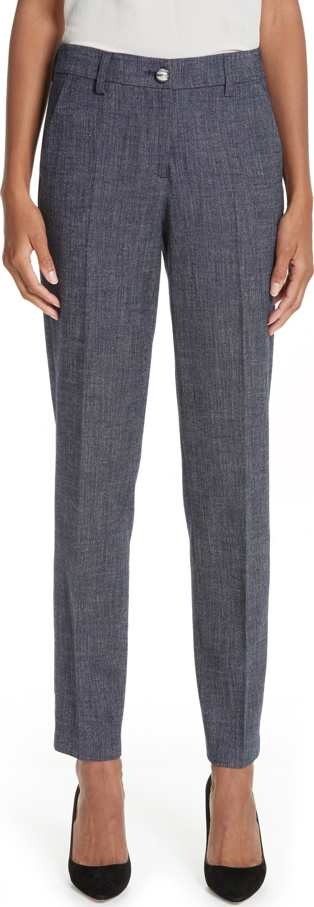 Emporio Armani Slim Chambray Pants