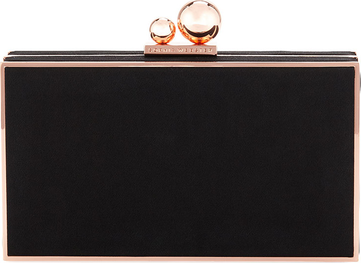 Sophia Webster Clara Satin Box Clutch Bag