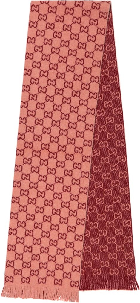 Gucci GG jacquard wool scarf