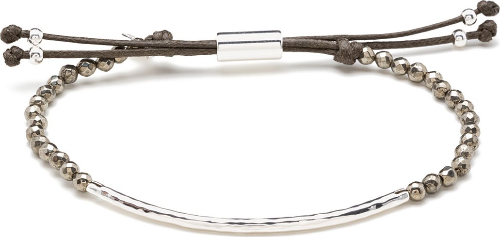 Gorjana Power Gemstone Pyrite Bracelet for Strength, Silver