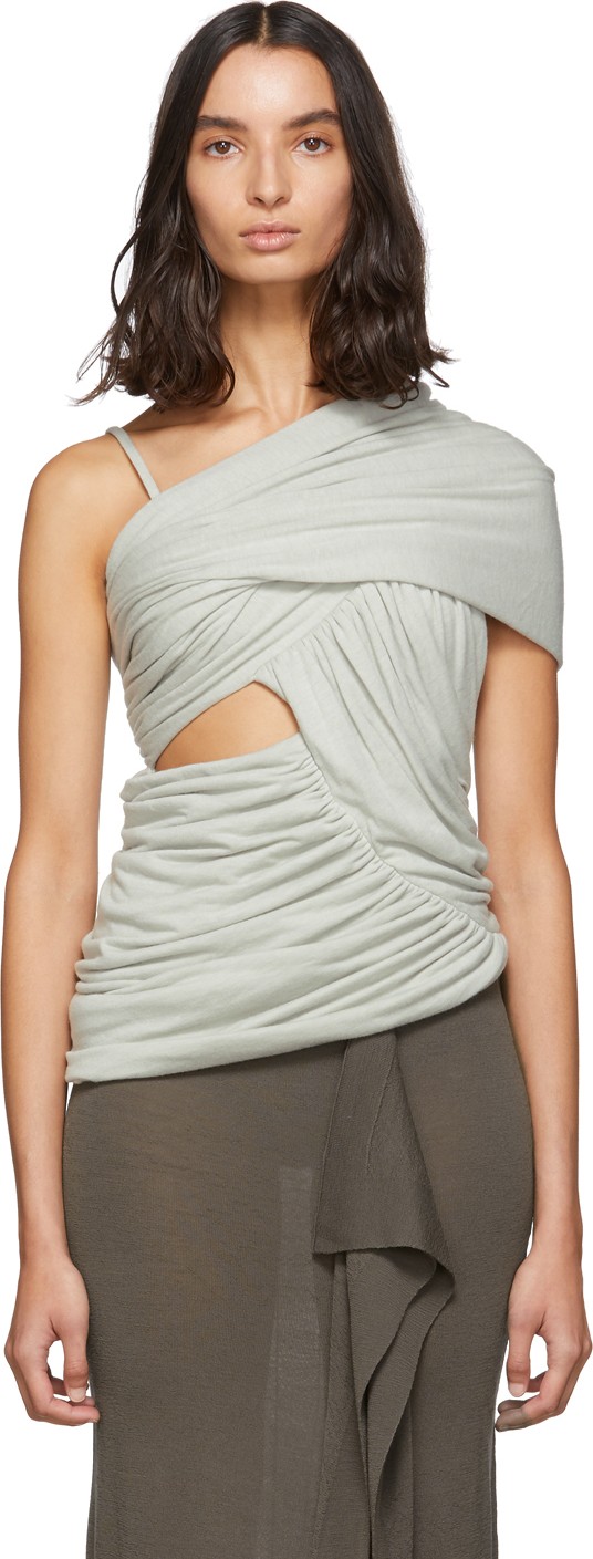 Rick Owens Grey Alix Tank Top