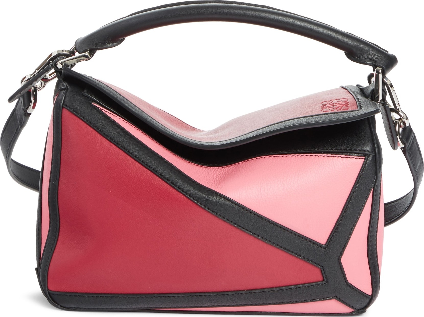 LOEWE Puzzle Graphic Colorblock Leather Bag