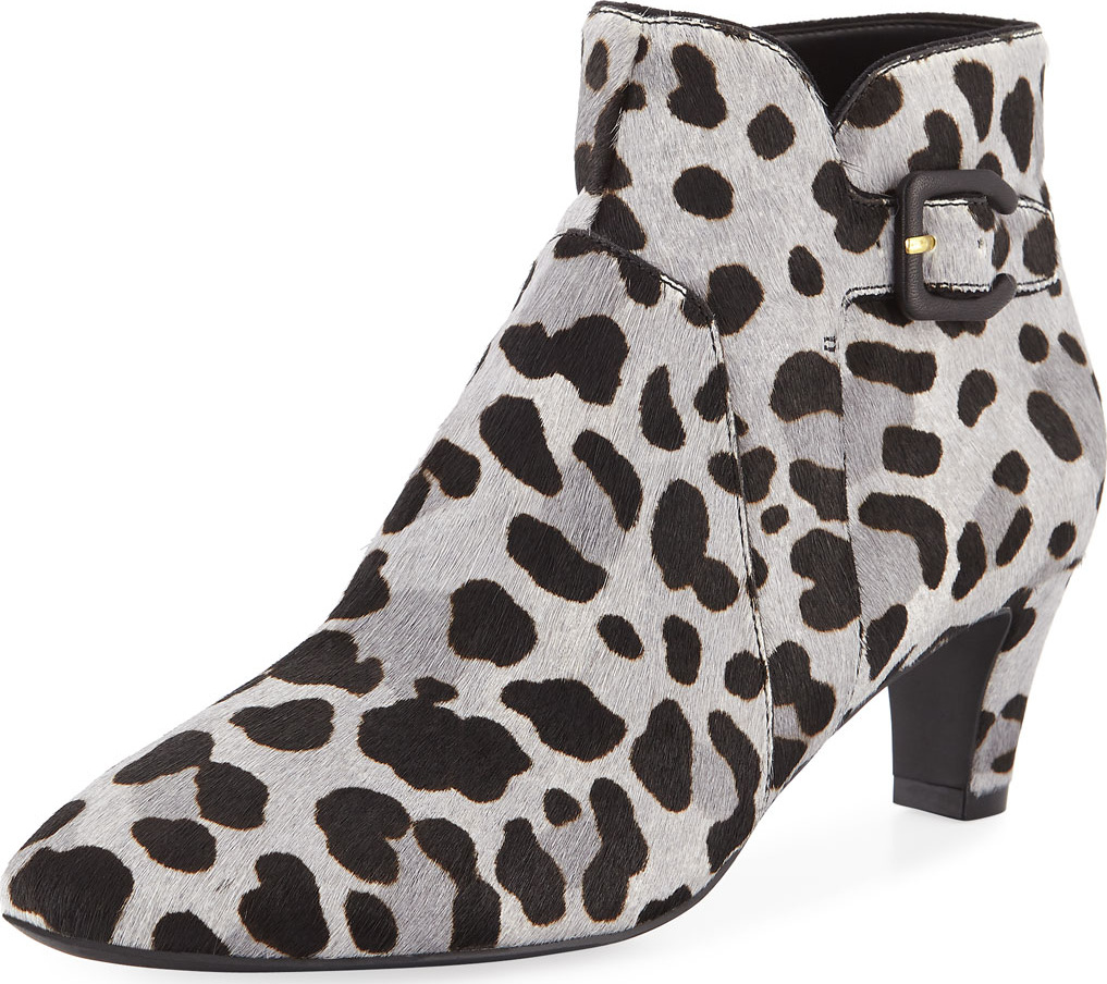 Cole Haan Sylvia Grand Waterproof Animal-Print Booties