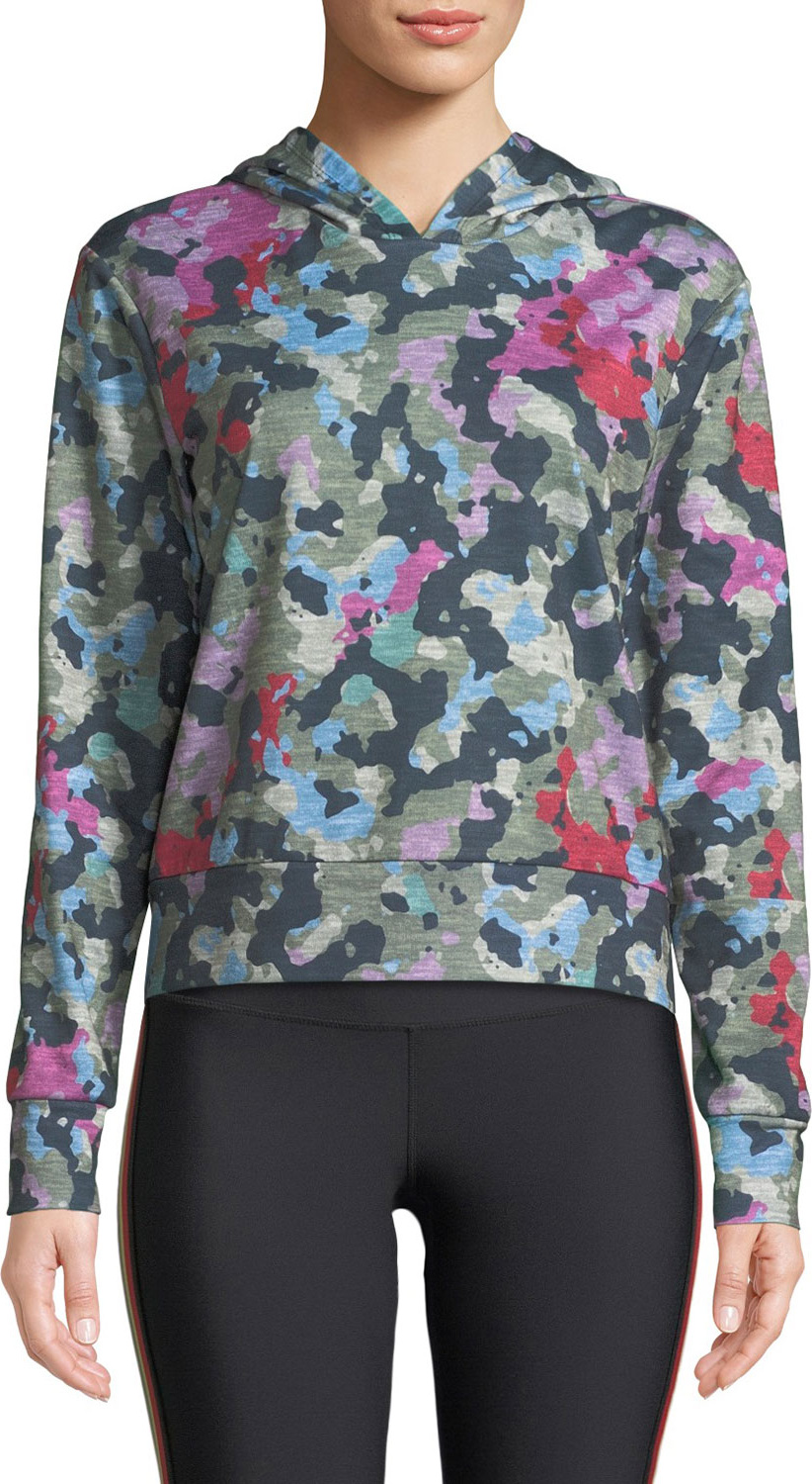 Terez Printed French Terry Pullover Hoodie