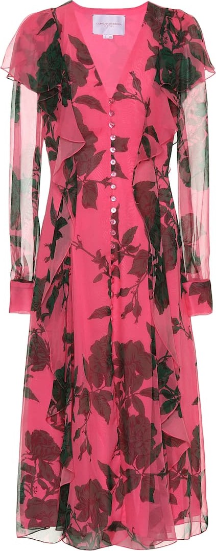 Carolina Herrera Printed silk chiffon dress