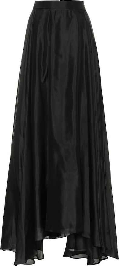 Prada Silk satin maxi skirt