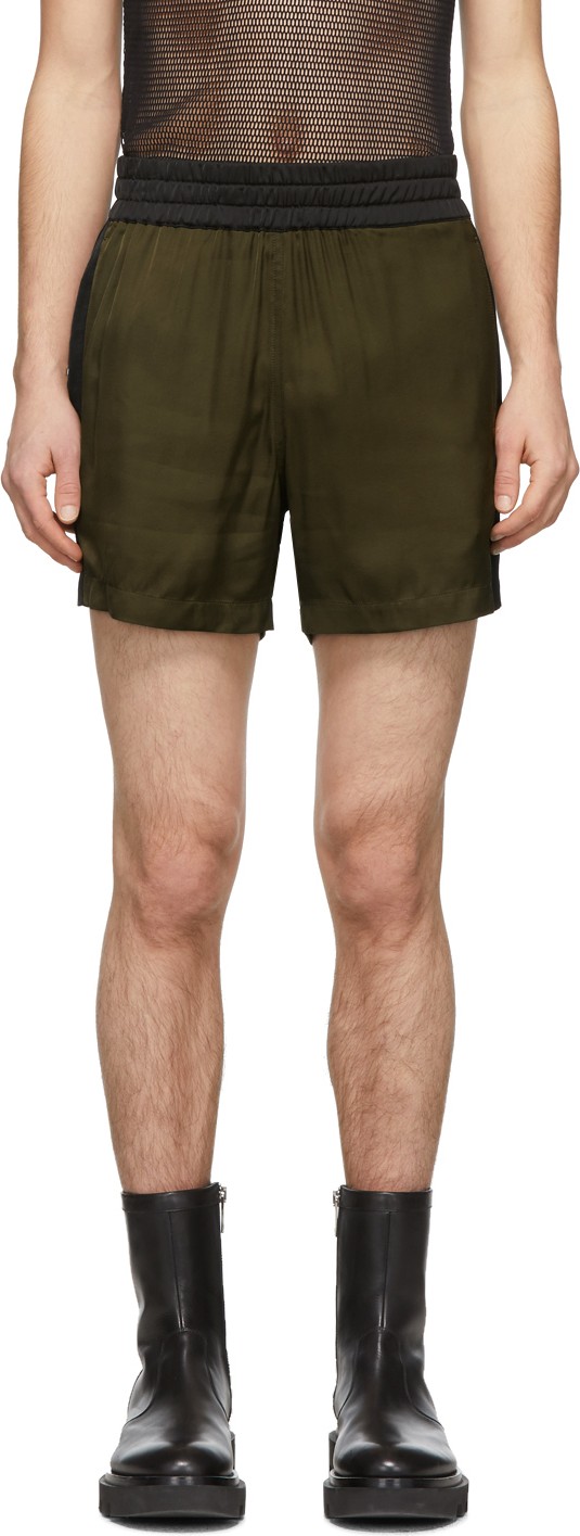 Dries Van Noten Khaki Perons Shorts