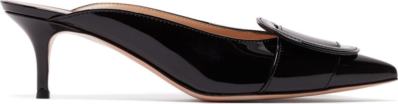 Gianvito Rossi Buckle 55 kitten-heel mules