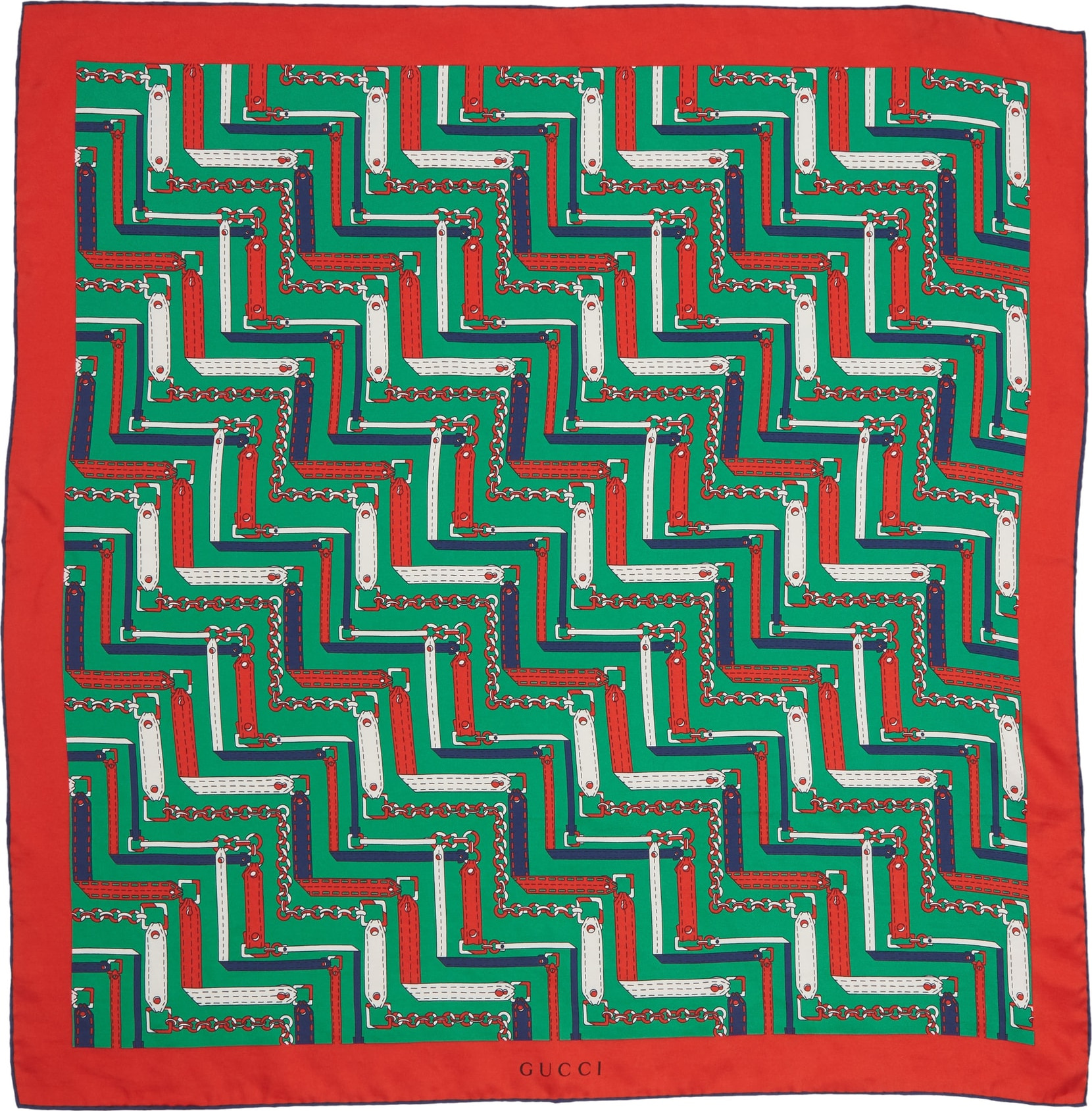 Gucci Chain Print Silk Bandana