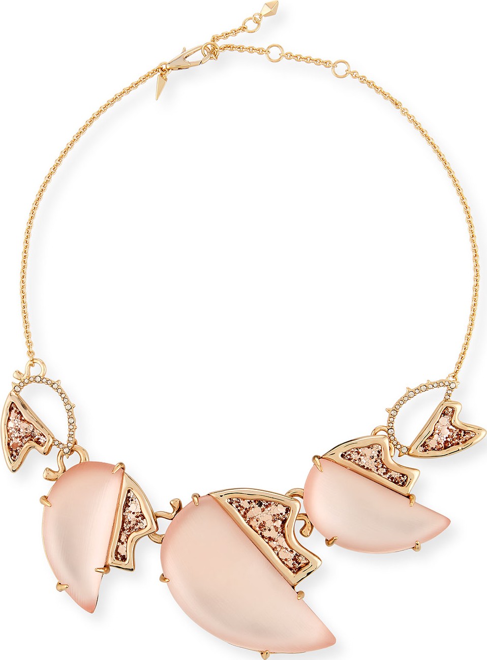 Alexis Bittar Abstract Tulip Glitter Bib Necklace