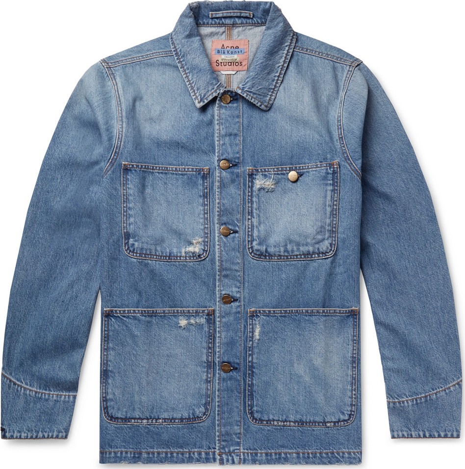 Acne Studios Albyr Distressed Denim Chore Jacket