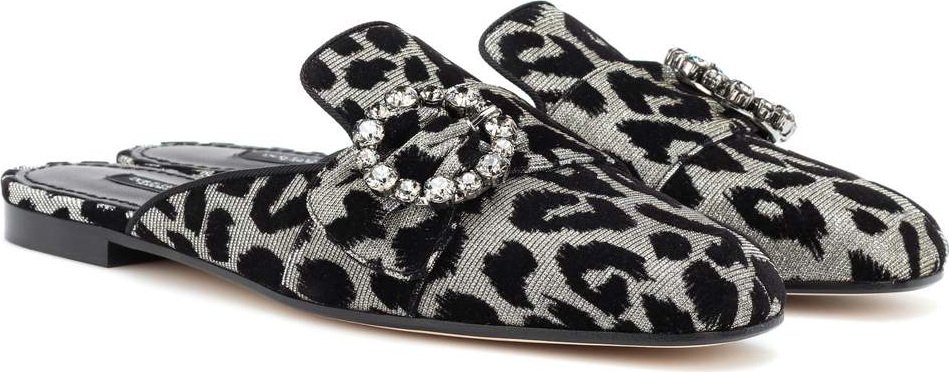 Dolce & Gabbana Jackie embellished slippers
