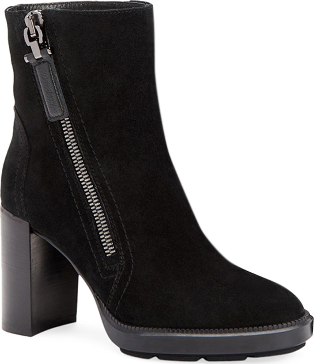 Aquatalia Ilenia Weatherproof Suede Lace-Up Booties