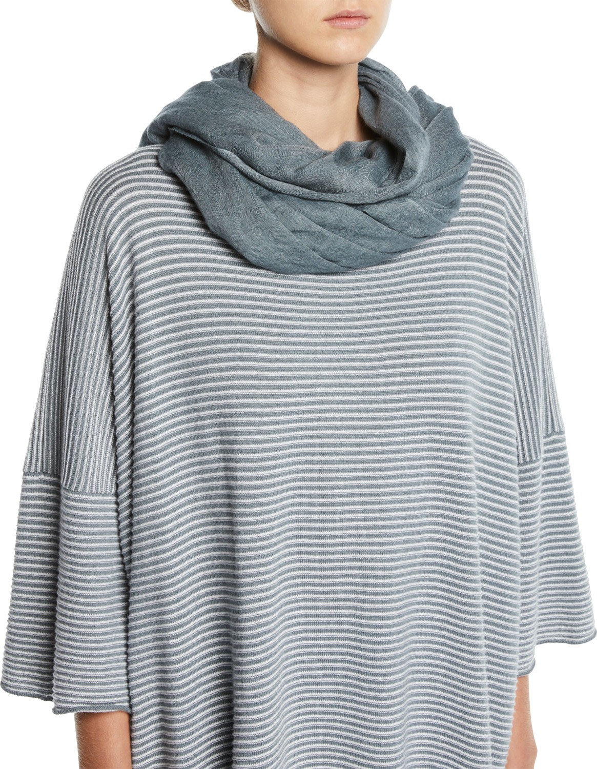 eskandar Large Fine-Knit Cashmere Scarf