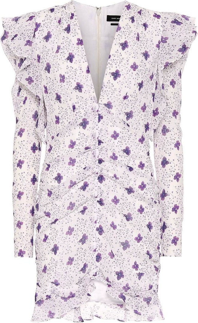 Isabel Marant Etya cotton and silk minidress