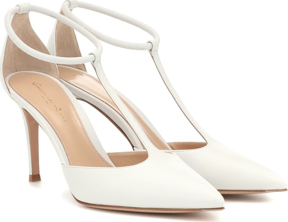 Gianvito Rossi T-bar 85 leather pumps