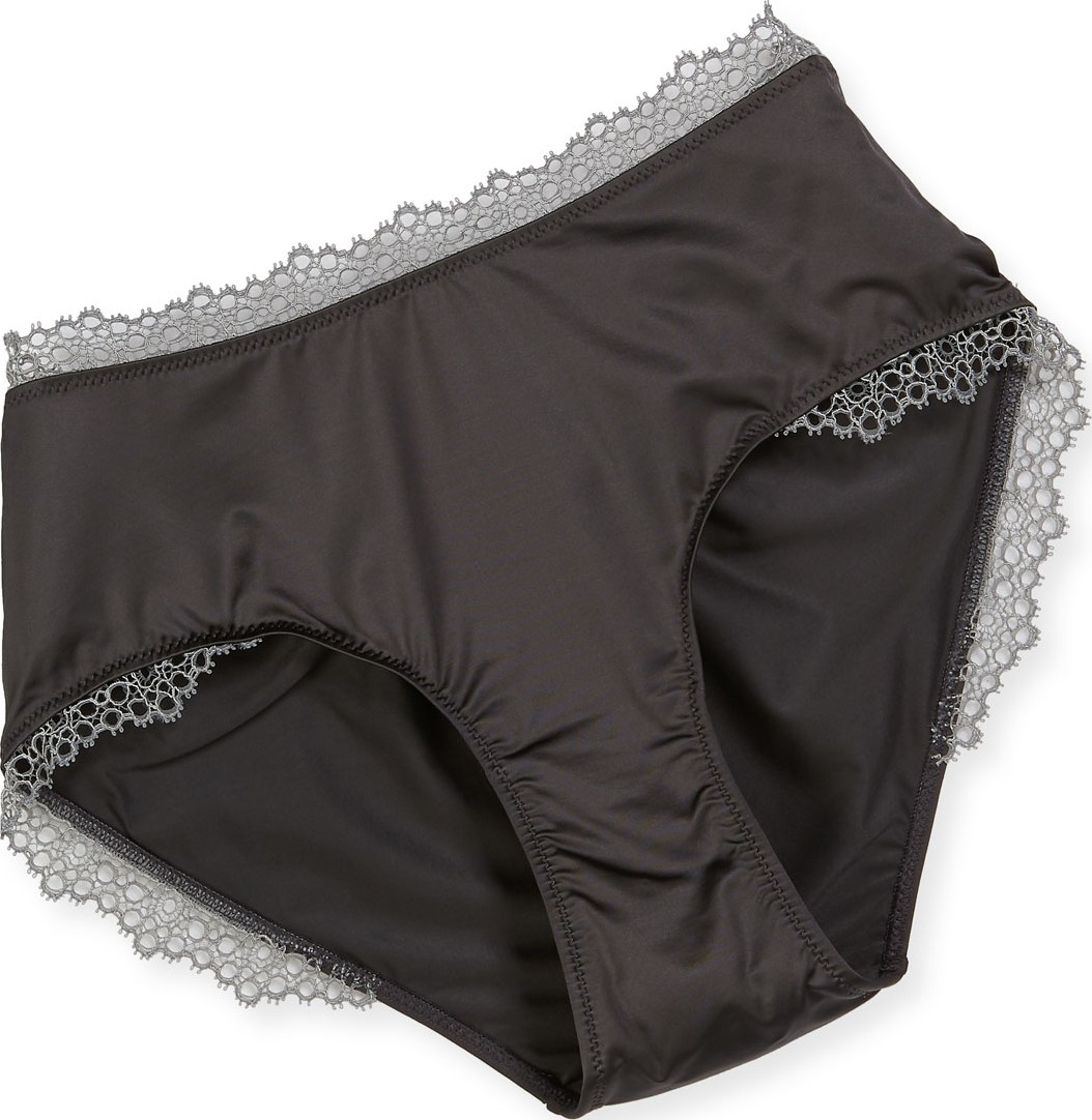 Hanro Malie Lace-Trim High-Cut Briefs