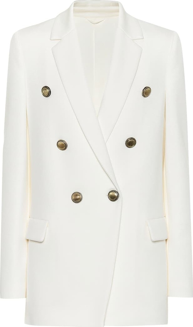 Brunello Cucinelli Cotton-blend double-breasted blazer