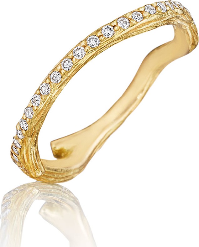 Mimi So Wonderland Pave Diamond Eternity Band Ring, Size 7