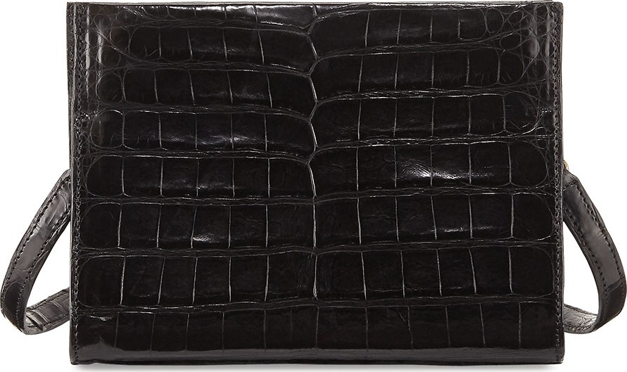 Nancy Gonzalez Mini Square Crocodile Clutch Bag