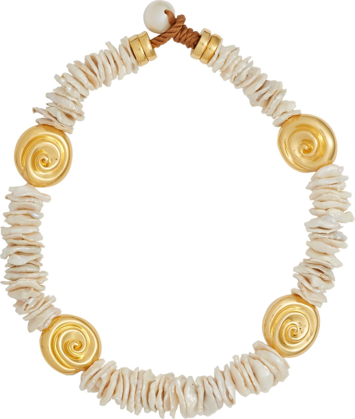 Lizzie Fortunato Aphrodite baroque pearl choker