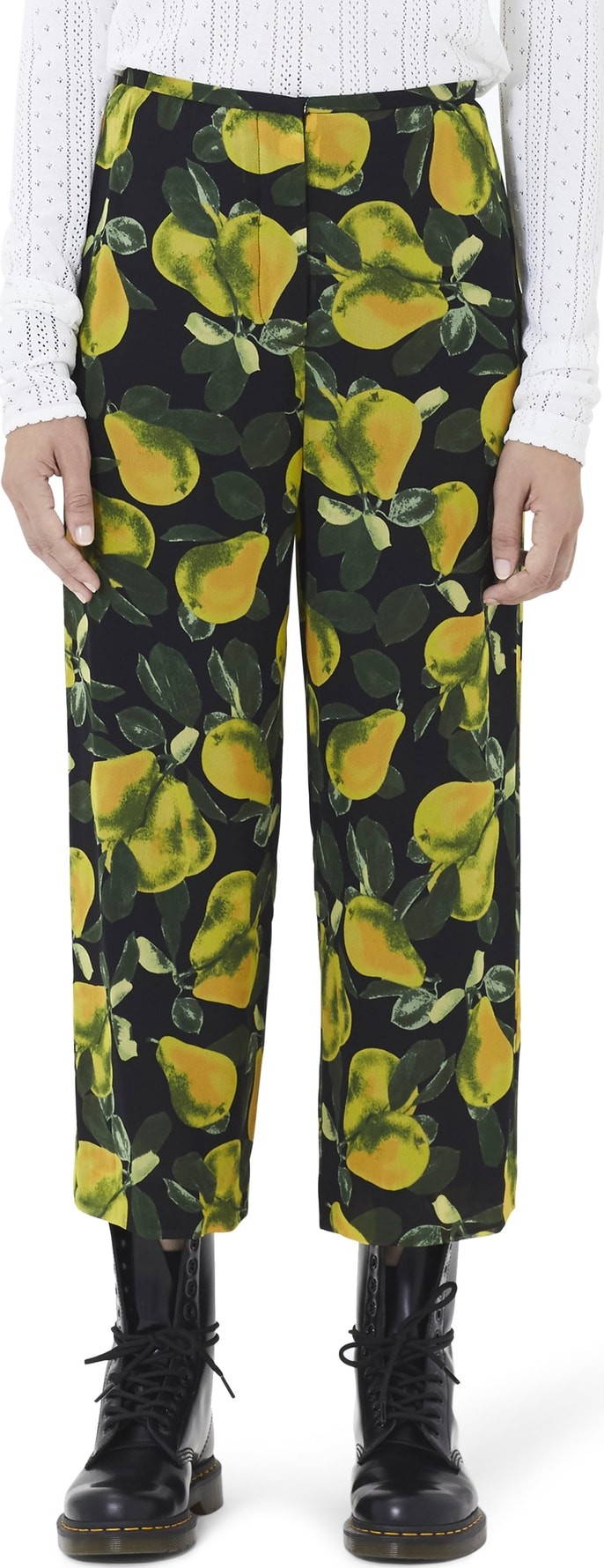 MARC JACOBS Pear Print Wide Leg Pants