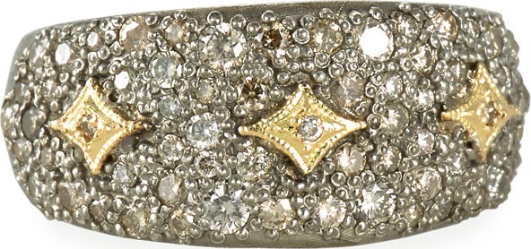 Armenta Old World Diamond Pave Ring w/ Crivelli  Size 6.5