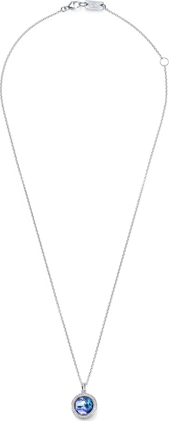 IPPOLITA Lollipop Diamond Bezel Clear Quartz Pendant Necklace