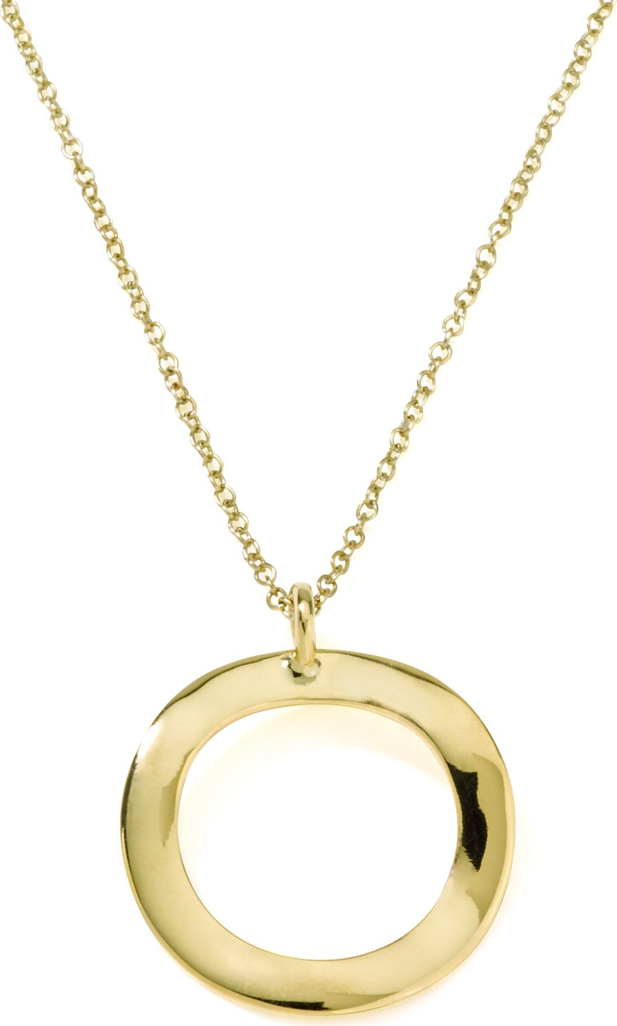 IPPOLITA Mini Wavy Circle Pendant Necklace
