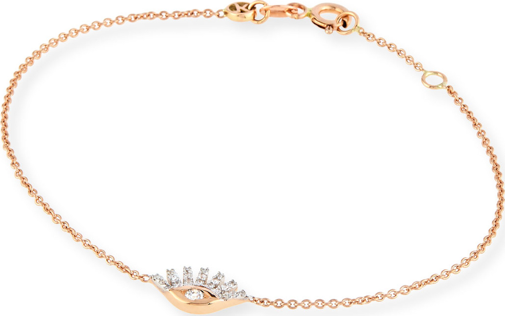 Kismet by Milka Protect Me 14K Rose Gold & Sapphire Evil Eye Bracelet