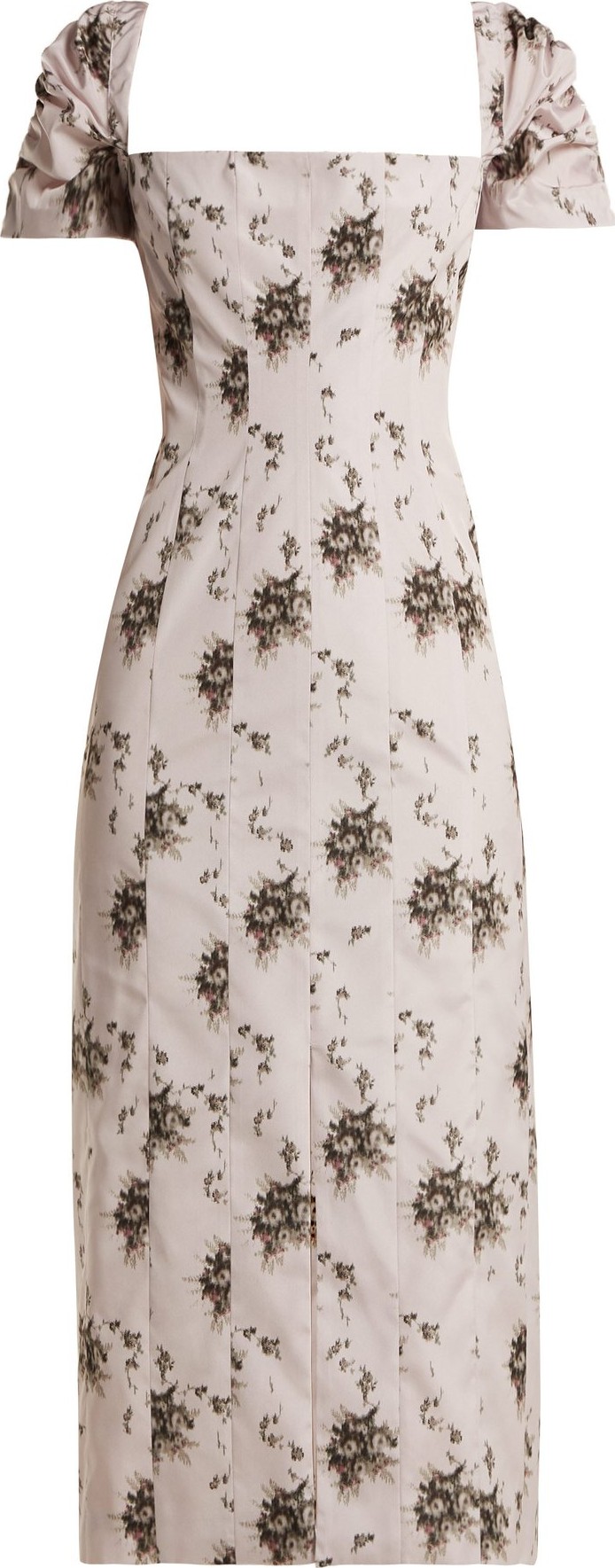 Brock Collection Odilia floral-print panelled midi dress