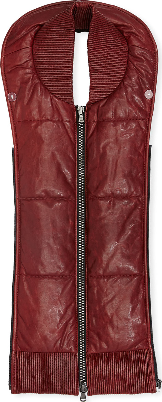 Veronica Beard Dealey Quilted Leather Dickey