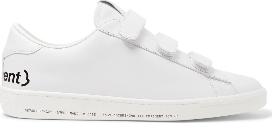 Moncler Genius 7 Moncler Fragment Logo-Print Leather Sneakers