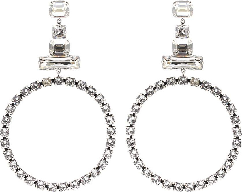 Isabel Marant Crystal-embellished hoop earrings