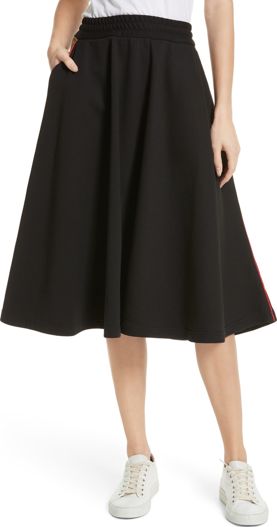 MSGM Contrast Pocket Sweat Skirt
