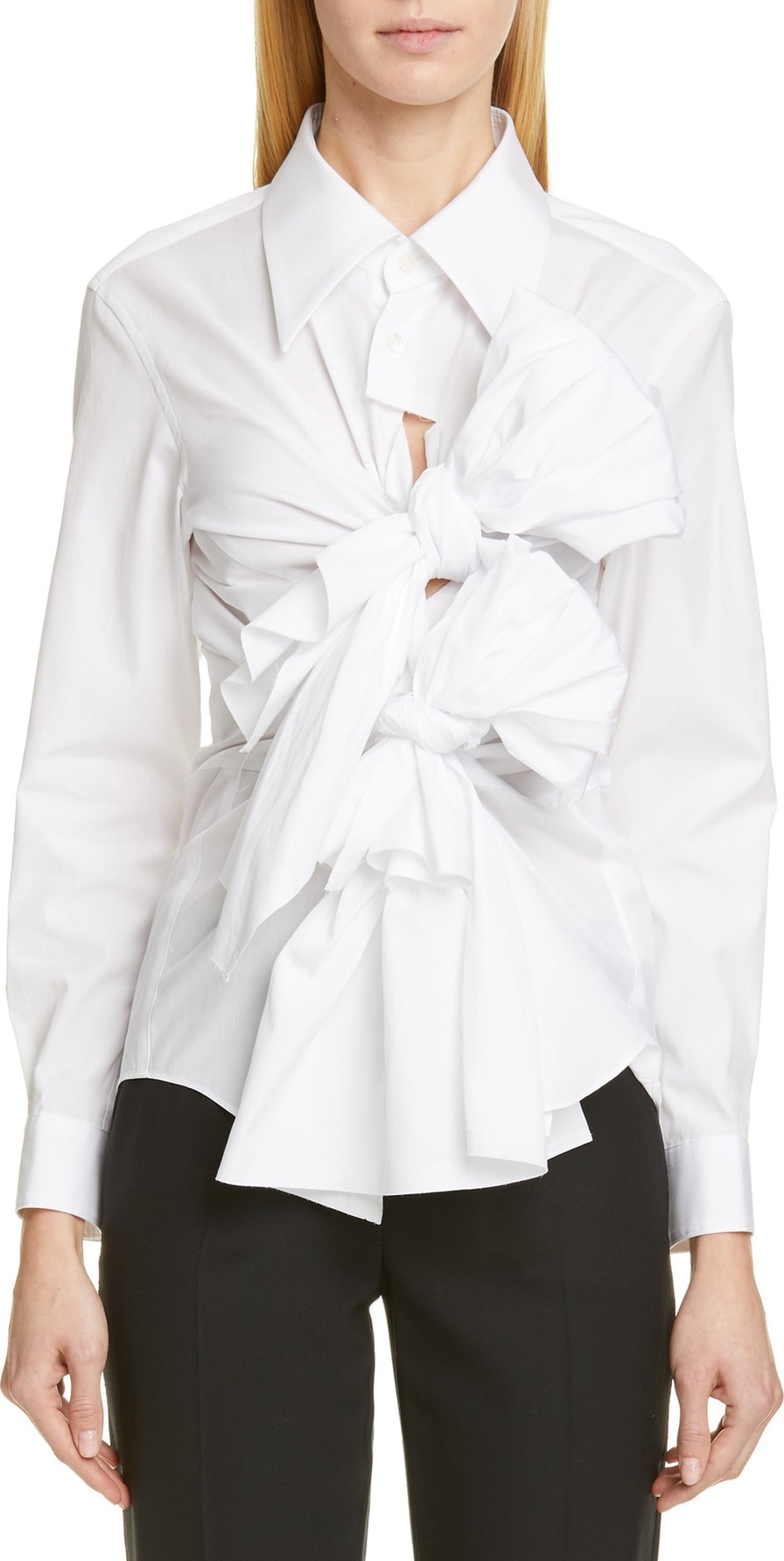 Comme Des Garcons Tie Front Shirt