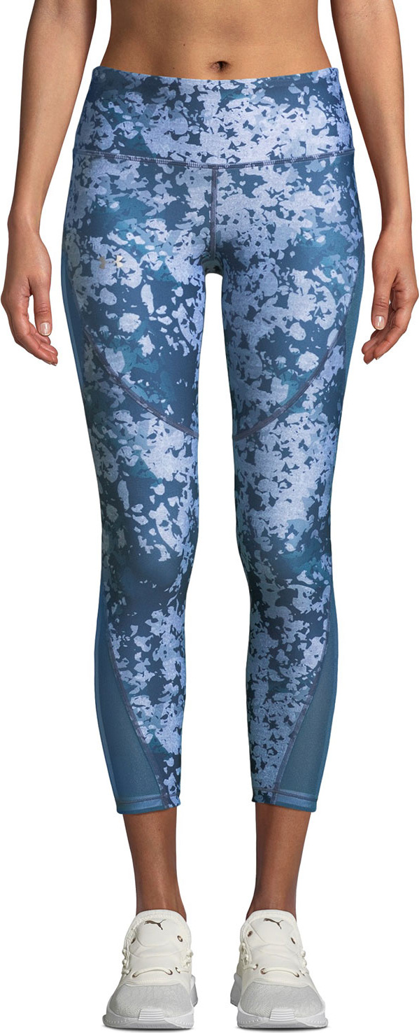 Under Armour HeatGear Printed Cropped Performance Leggings