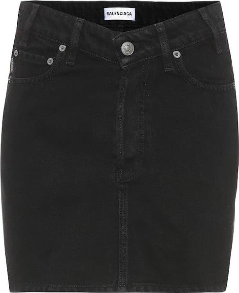 Balenciaga High-rise denim skirt