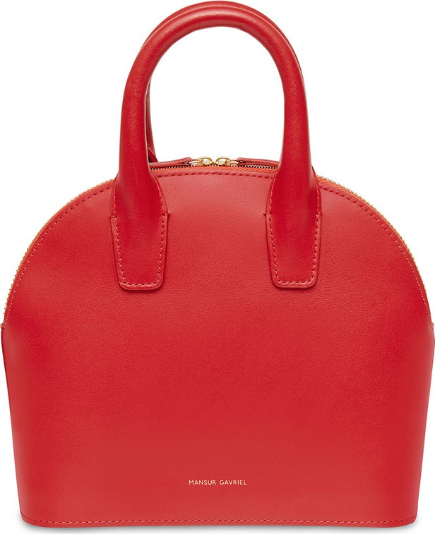 Mansur Gavriel Smooth Mini Leather Satchel Bag