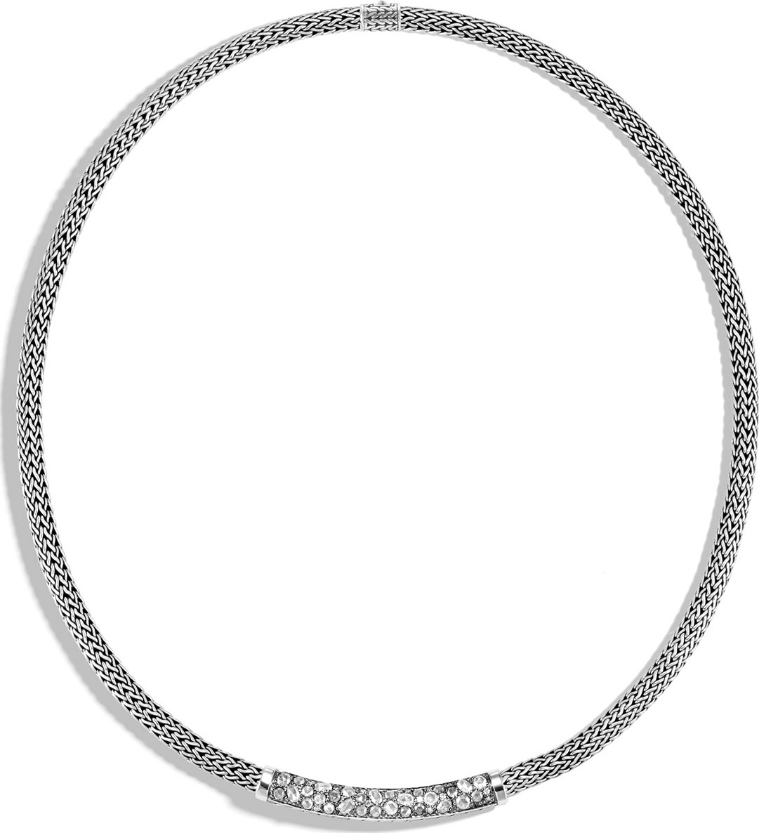 John Hardy Classic Chain Diamond Pave 5mm Necklace