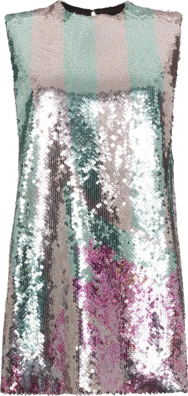 Halpern sequin embellished mini dress