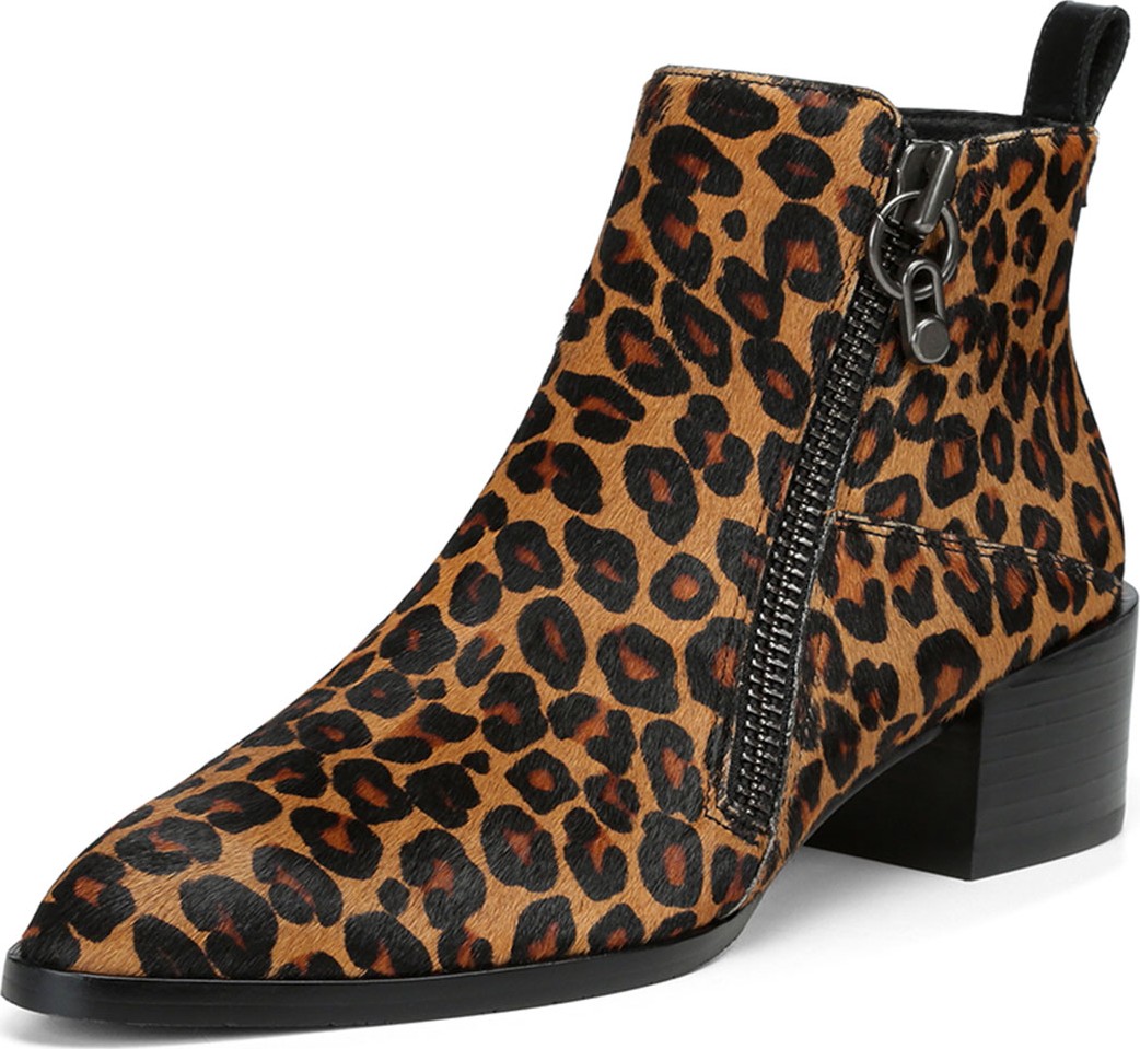 Donald J Pliner Dante Leopard-Print Fur Booties