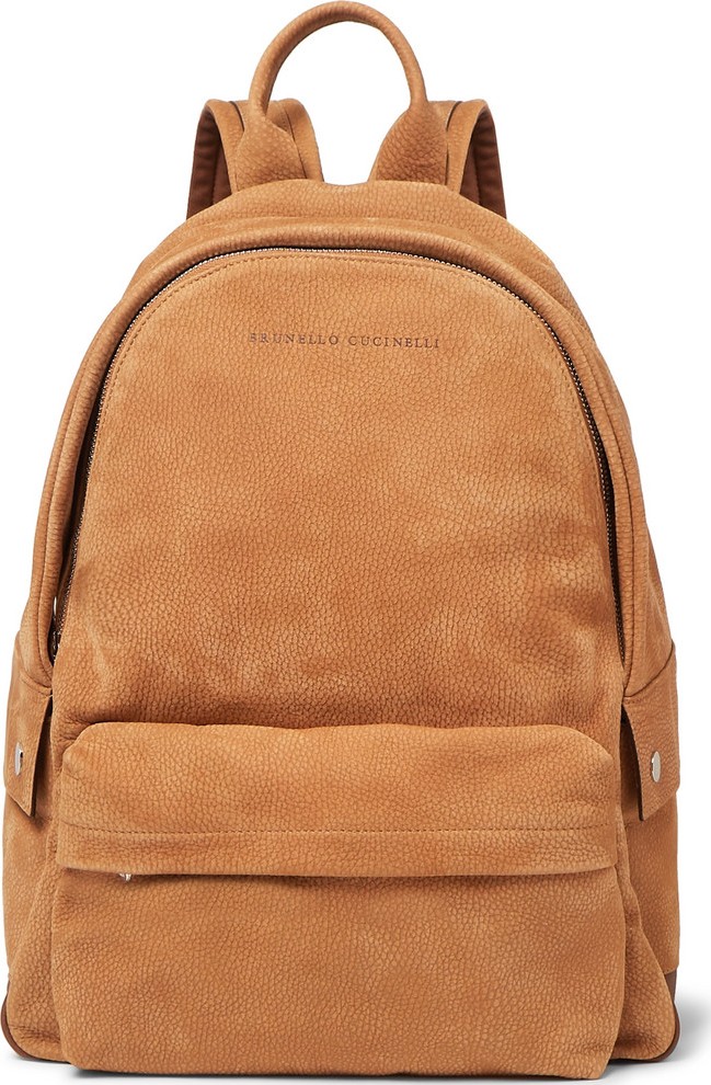 Brunello Cucinelli Full-Grain Nubuck Backpack