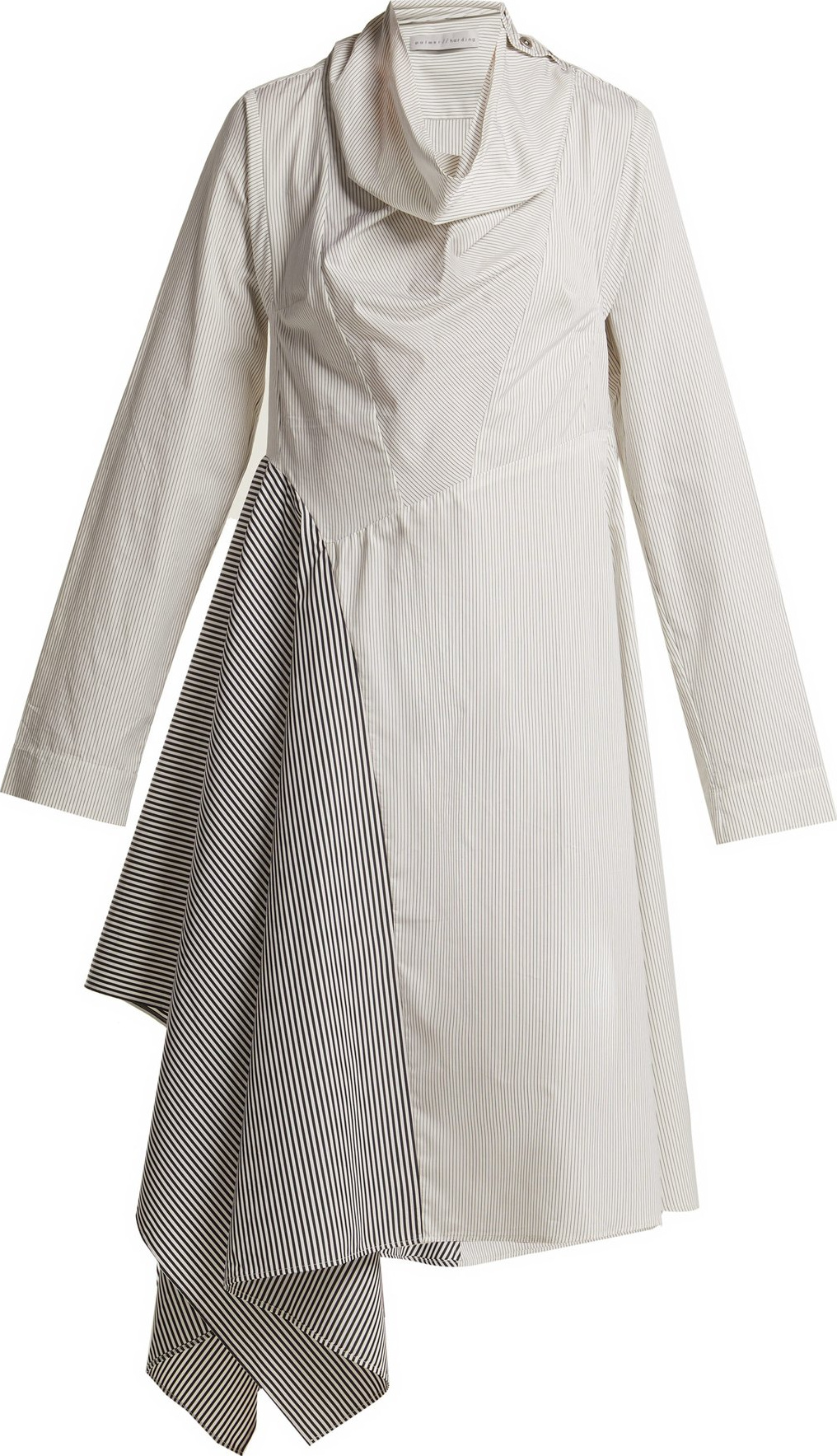 palmer//harding Solar contrast-stripe cotton shirtdress