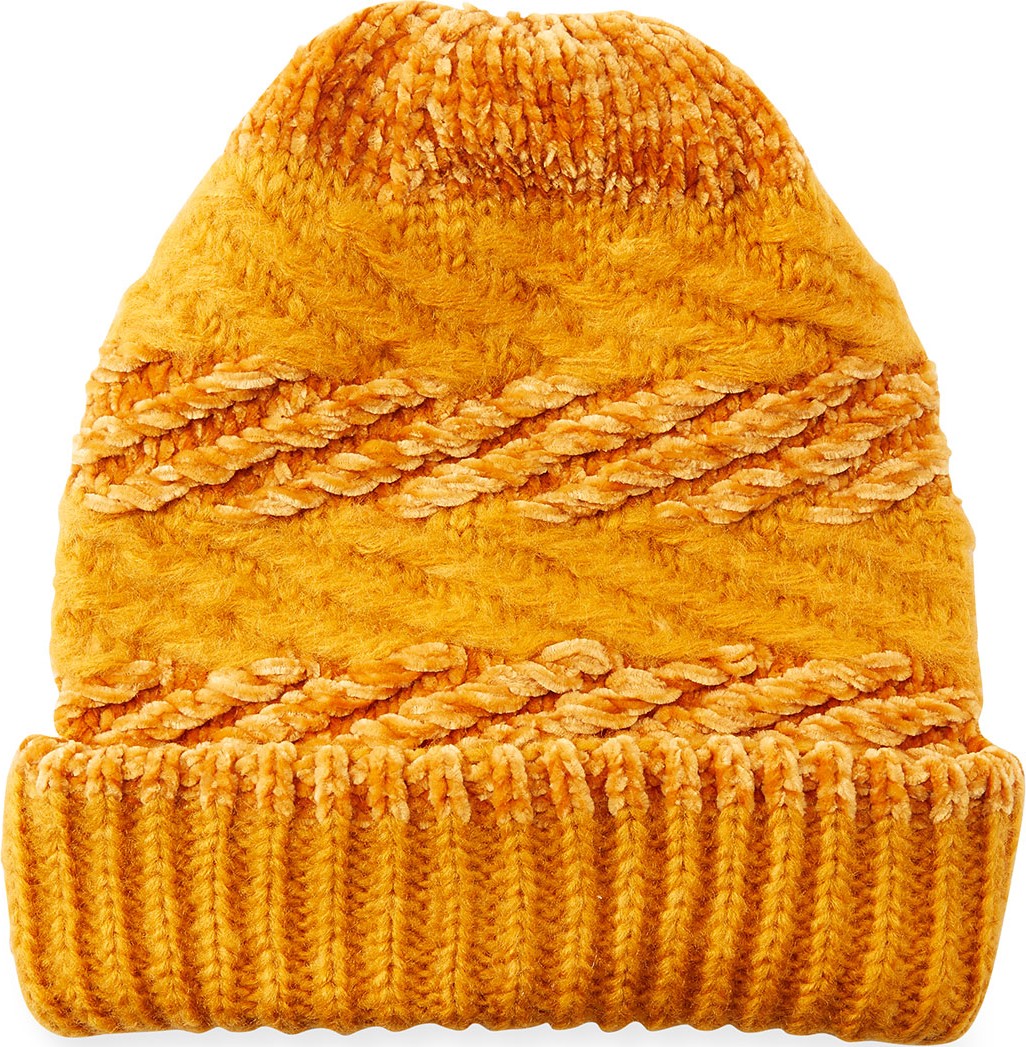 Rebecca Minkoff Blocked Yarn Slouchy Beanie Hat