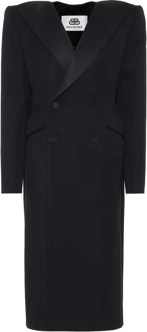 Balenciaga Dynasty Tuxedo wool coat
